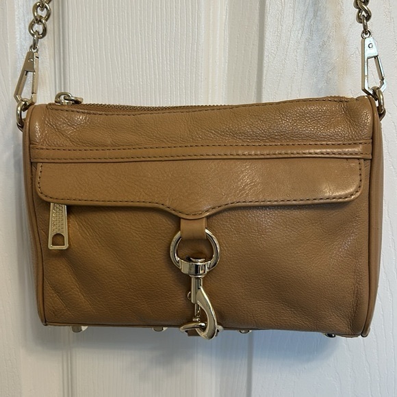 Rebecca Minkoff Tan Crossbody Bag with Chain Strap - Picture 2 of 8